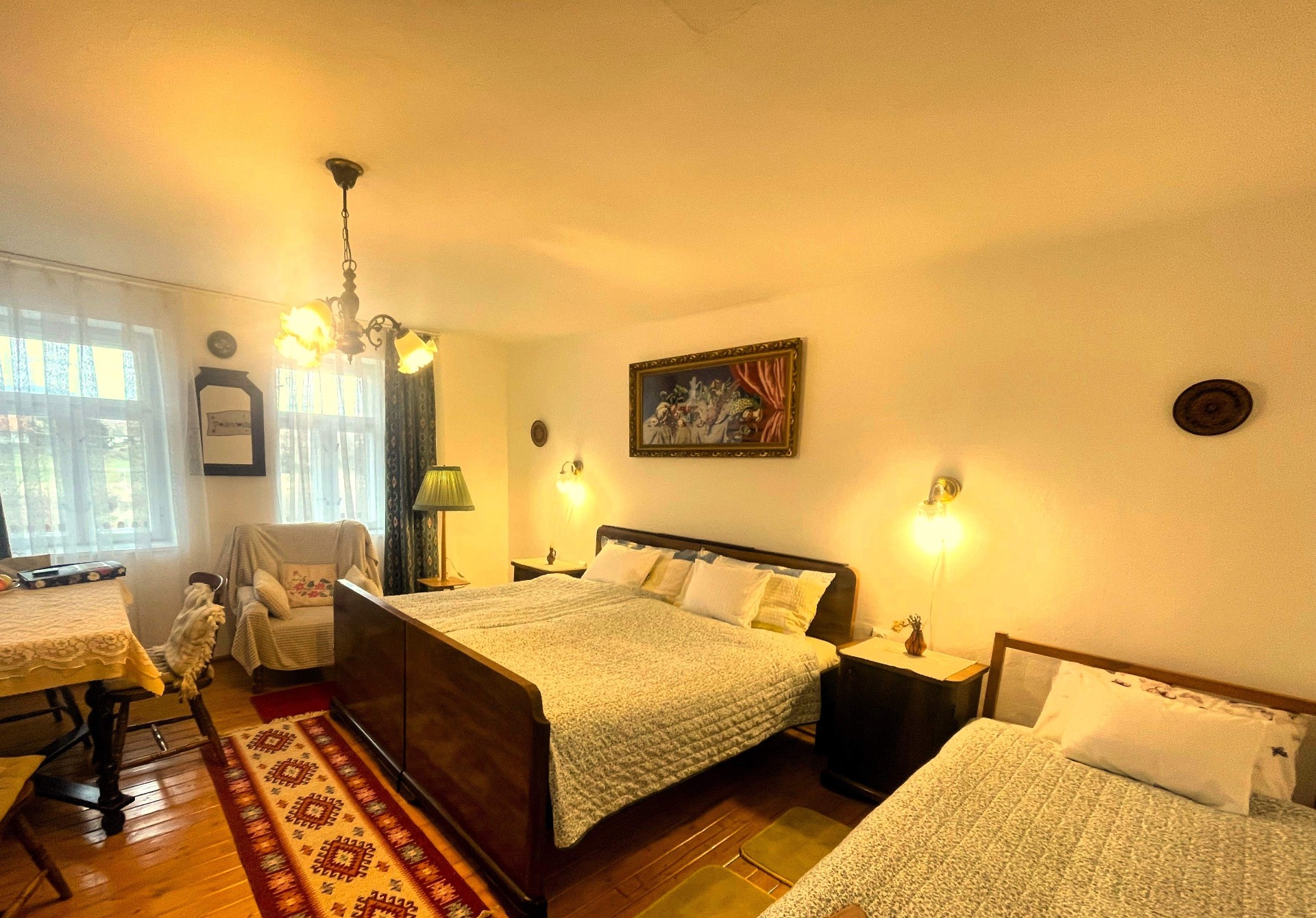 Szőlősor Vendégház - a régi "tisztaszoba"   kényelmes ágyakkal